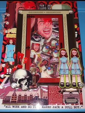 New! The Shining Horror Collage A5 Acrylic Shaker Notebook With Paper